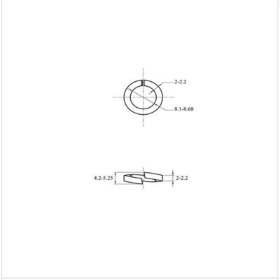 304 201 316 Stainless Steel Spring Washers GB93 Standard Open Elastic Meson Gasket
